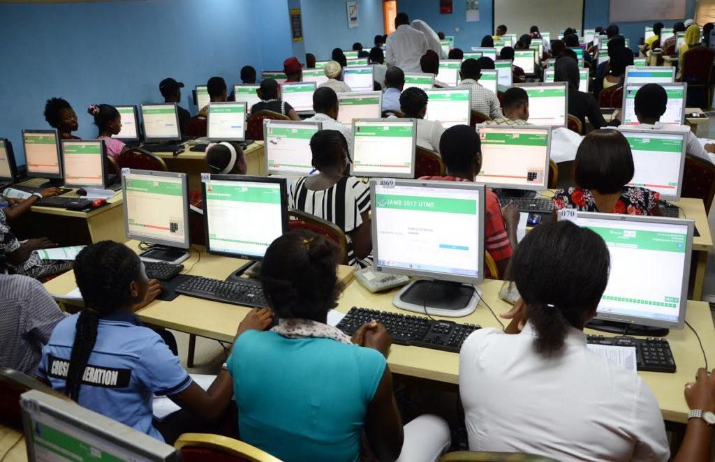 A cross-section of students writing the Unified Tertiary Matriculation Examination (UTME) [thenationonlineng]