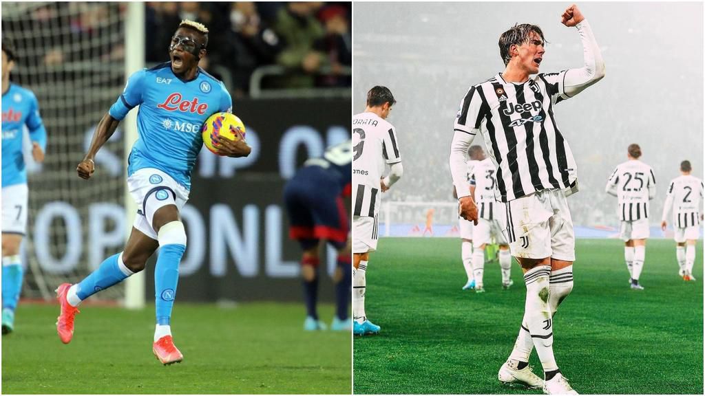 Vlahovic and Osimhen are two of the best strikers in Italy