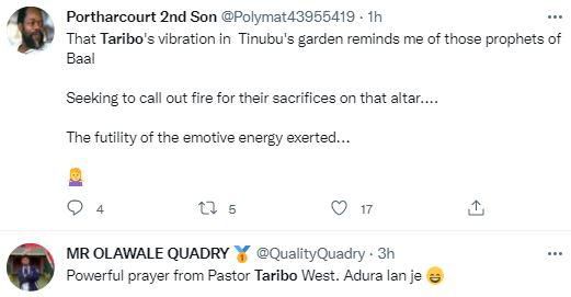 Reactions as Taribo West prays for Tinubu at 70th birthday