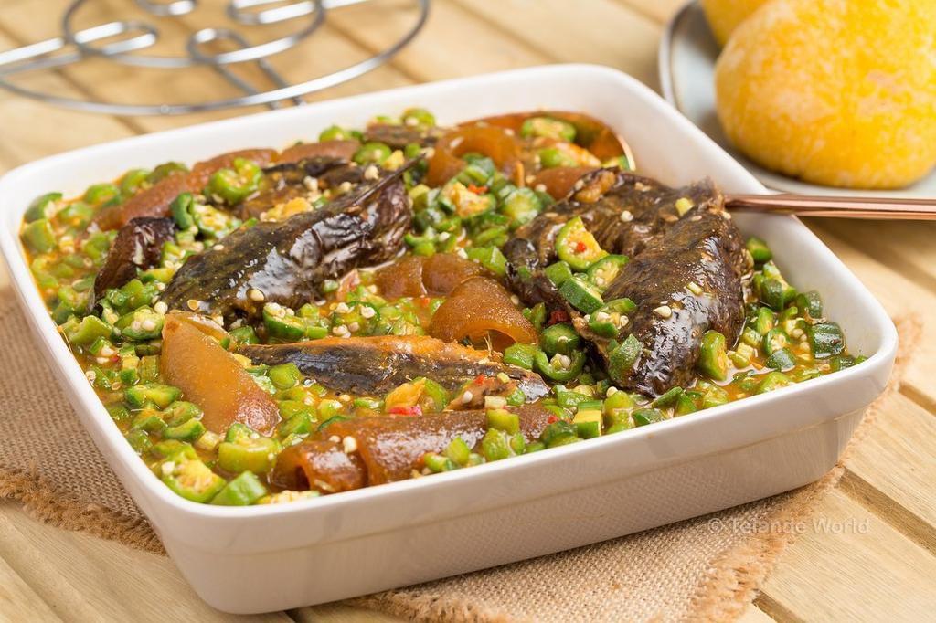 Smoked fish okro soup (Photo credit - Telandeworld)