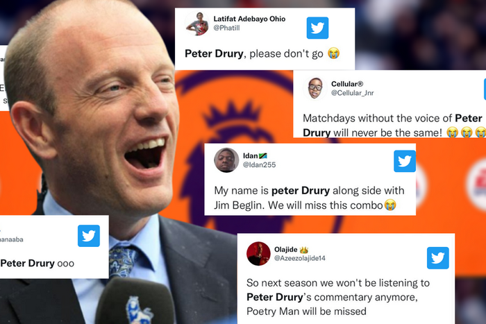Social media reactions as Peter Drury poised for Premier league exit