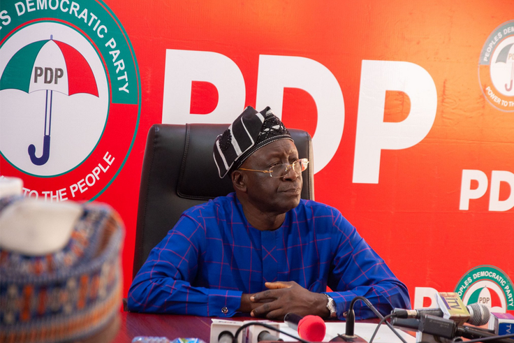 National Chairman of the People’s Democratic Party (PDP), Dr Iyorchia Ayu.
