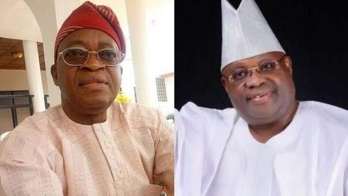 Gboyega Oyetola and Ademola Adeleke (PMNewsNG)