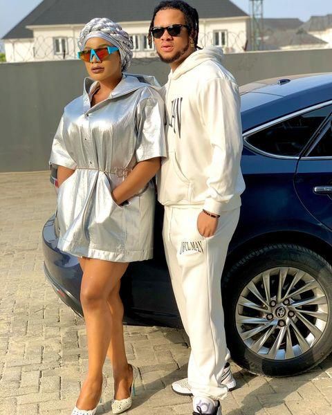 Uche Ogbodo and her partner Bobby Maris [Instagram/UcheOgbodo]