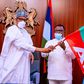 President Muhammadu Buhari with Cross River State governor, Ben Ayade [Presidency]