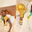 Photos: Mane and Koulibaly go to bed with AFCON trophy