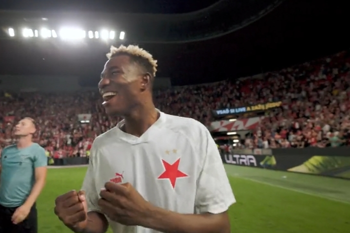 Moses Esor has scored four (4) goals in five (5) matches this season for Prague.