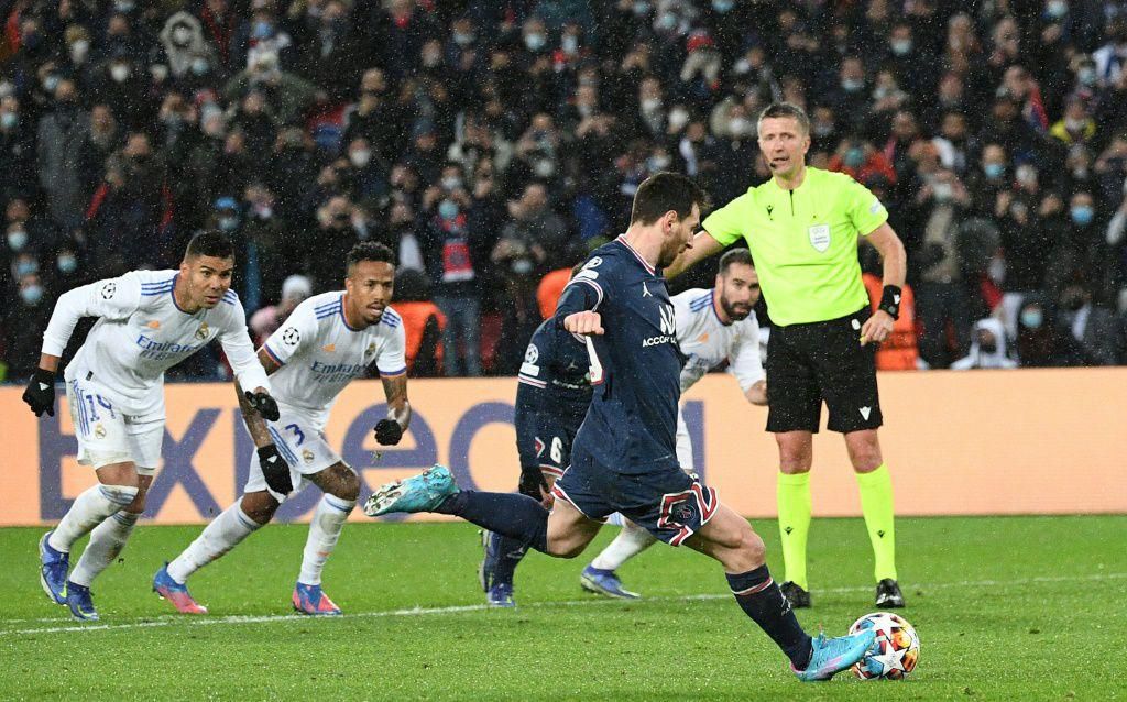 Lionel Messi's second-half penalty was saved by Real Madrid goalkeeper Thibaut Courtois