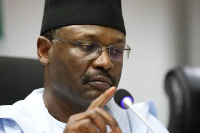 INEC Chairman Prof. Mahmood Yakubu. [Punch]