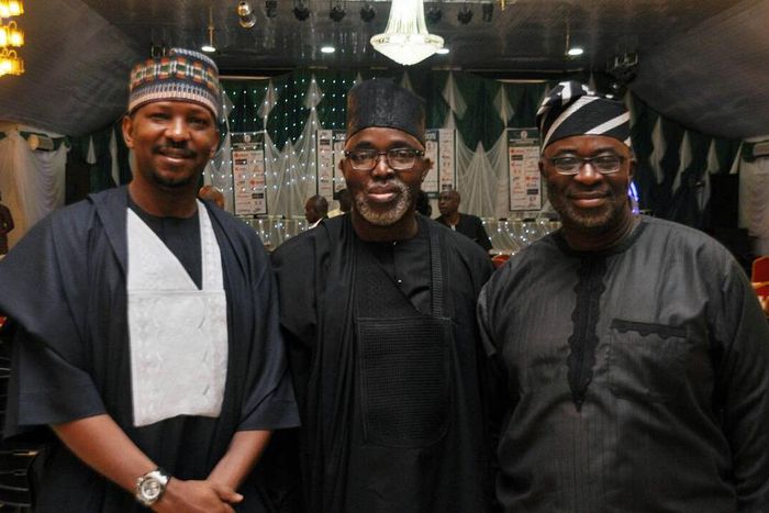 Shehu Dikko, Amaju Pinnick and Seyi Akinwum