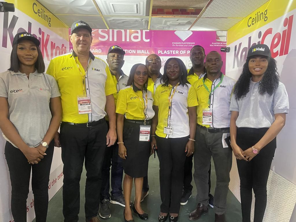 The Etex Nigeria team at the Abuja International Housing Show