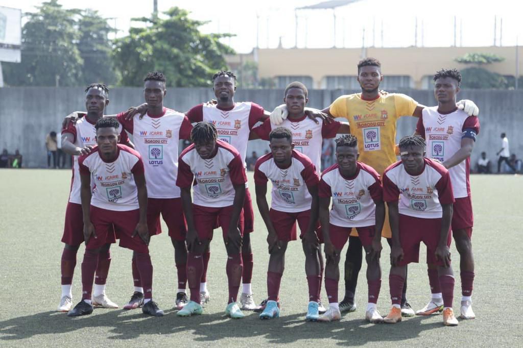 The youthful Ikorodu City before the game against MFM.