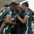 Nigeria's Super-Eagles celebrate the goal