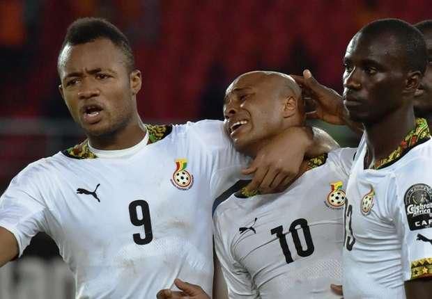 Dede Ayew with Jordan Ayew