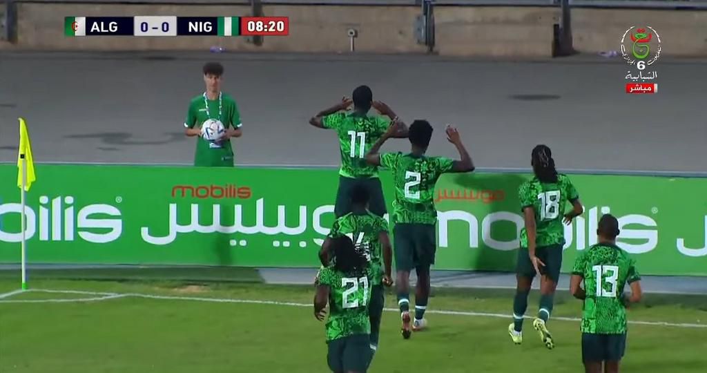 Terem Moffi opened the scoring for the Super Eagles against Algeria