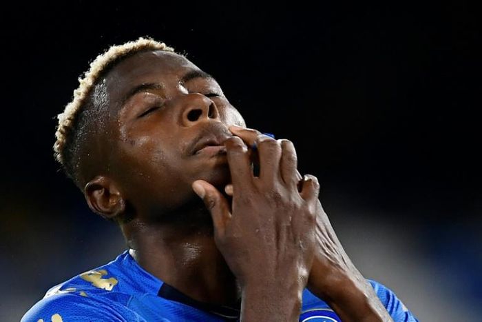 Napoli's Nigerian forward Victor Osimhen has tested positive for coronavirus.