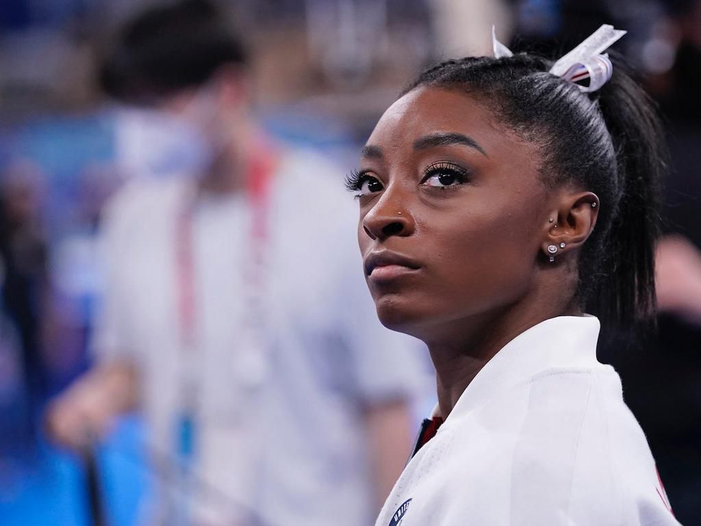 Simone Biles at the Tokyo Games.