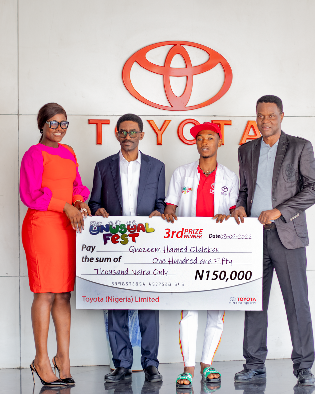 Quozeem Hamed Olamilekan (Own the dream competition second runner up)