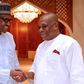 Presiident Muhammadu Buhari and Orji Uzor Kalu. (Vanguard)