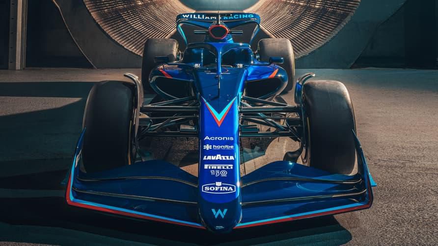 The Williams FW44 will definitely stand out with its metallic blue hue