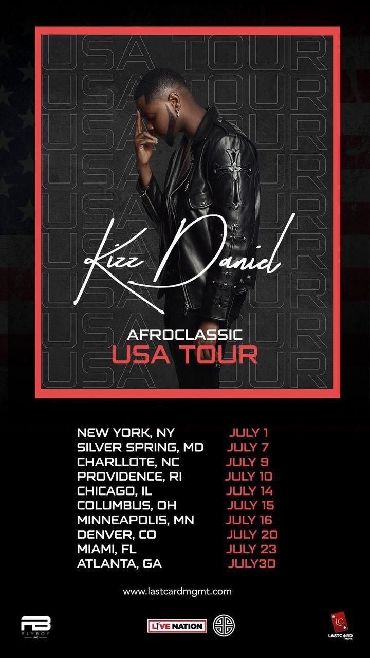 Kizz Daniel Afroclassic US Tour