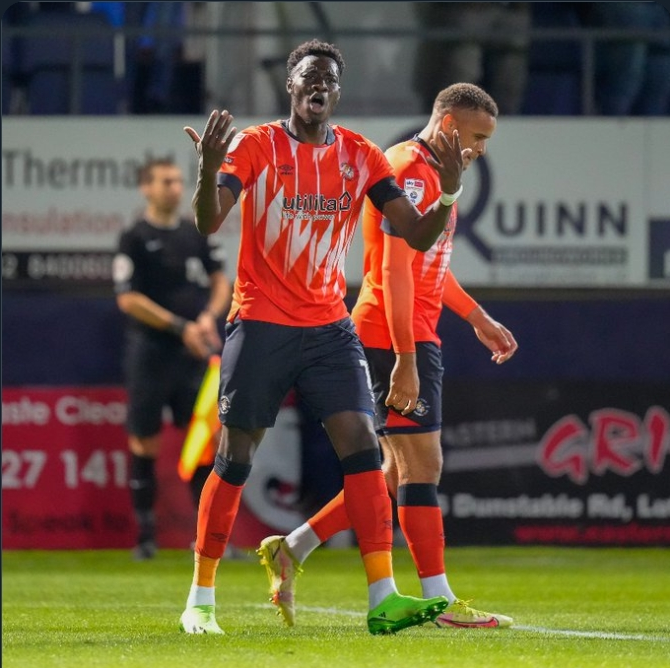 Elijah Adebayo scored 16 goals last season to finish as top scorer for Luton