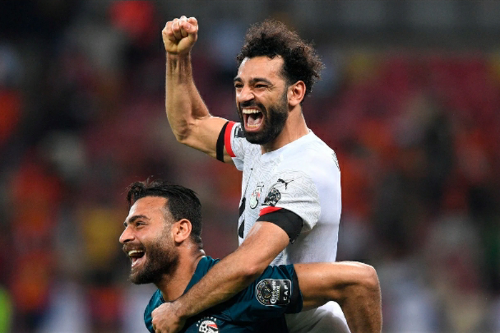 Egypt's heroes Mo Gabaski and Mo Salah.
