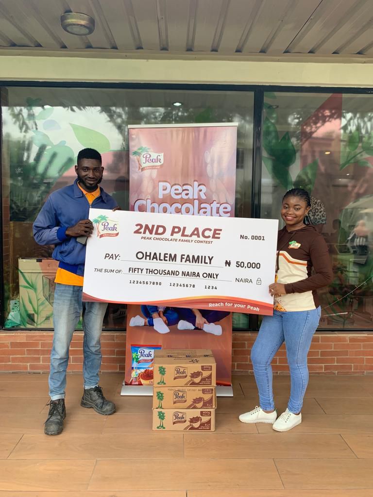 Families win N180,000 cash, supplies of  Peak Chocolate in ‘Family Contest 2.0’