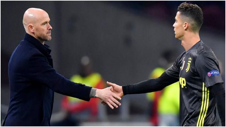 Erik Ten Hag and Cristiano Ronaldo