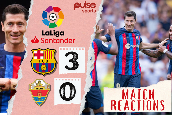 Social media reactions as Barcelona thrash Elche 3-0 in La Liga