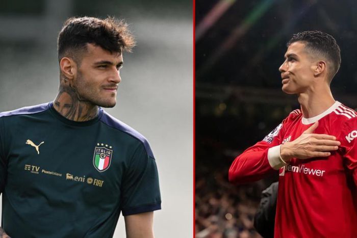 Manchester United set to turn their attention to Gianluca Scamacca when Cristiano Ronaldo leaves