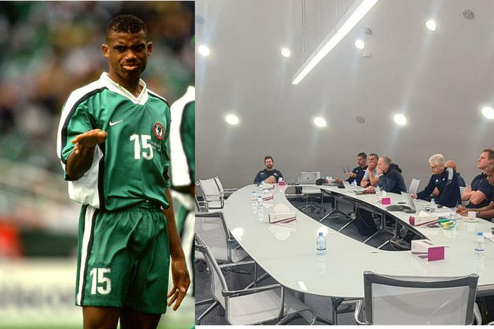 Sunday Oliseh teams up with Arsene Wenger in Qatar for 2022 FIFA World Cup