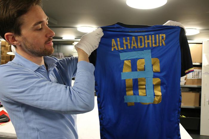 Chaker Alhadhur's jersey has been added to the FIFA Museum