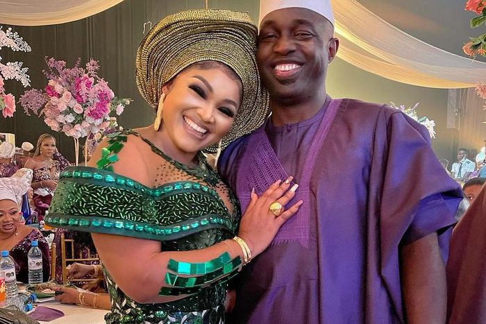 Mercy Aigbe and her new man Adeoti Kazim [Instagram/RealMercyAigbe]