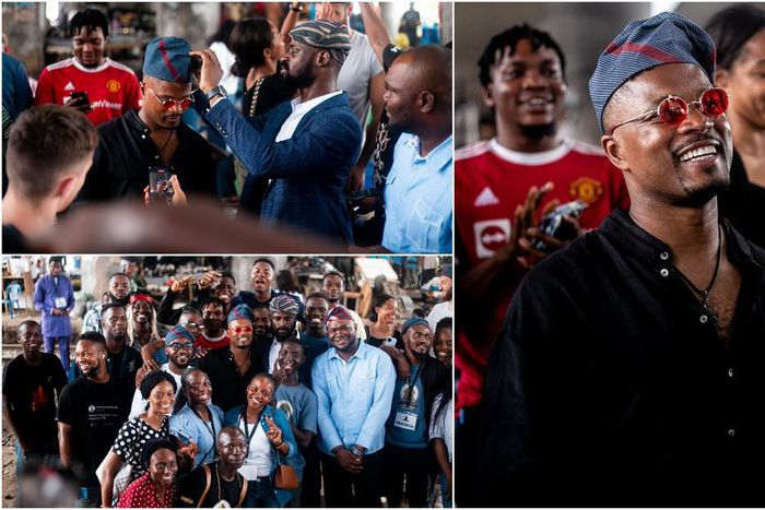 Patrice Evra visited Oshodi Lagos [@ifeoluwajohns18]