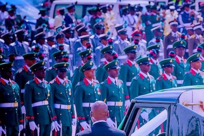 Air displays, march past, form part of Nigeria at 62 Independence celebration.