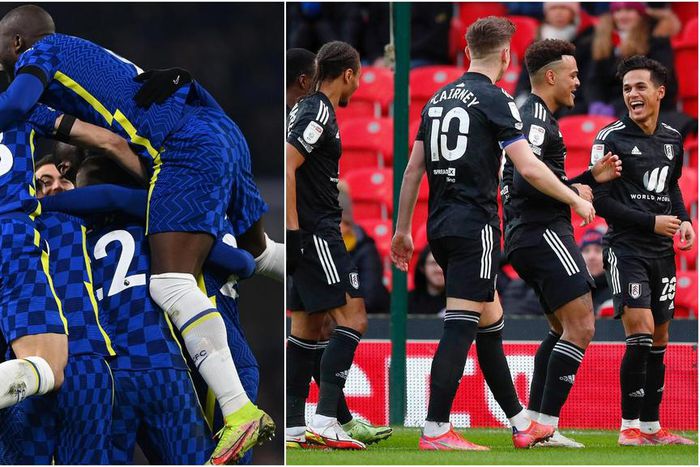 Chelsea and Fulham in opposite leagues