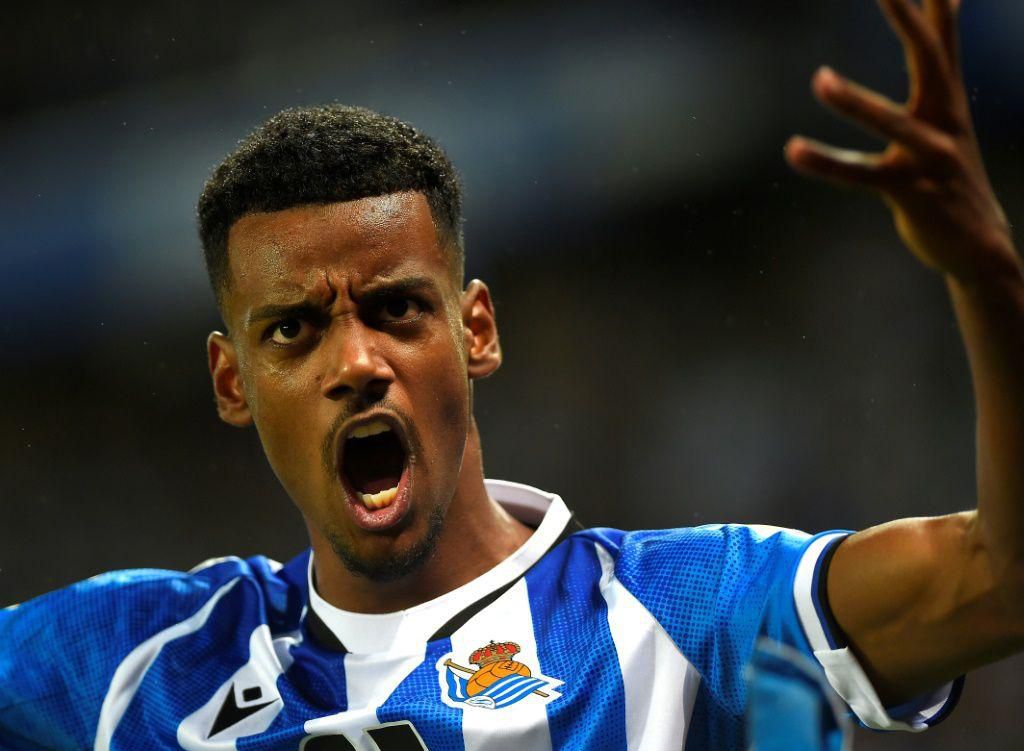 Alexander Isak scored Real Sociedad's opener in the Basque derby