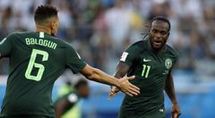 Leon Balogun and Victor Moses at the 2018 FIFA World Cup