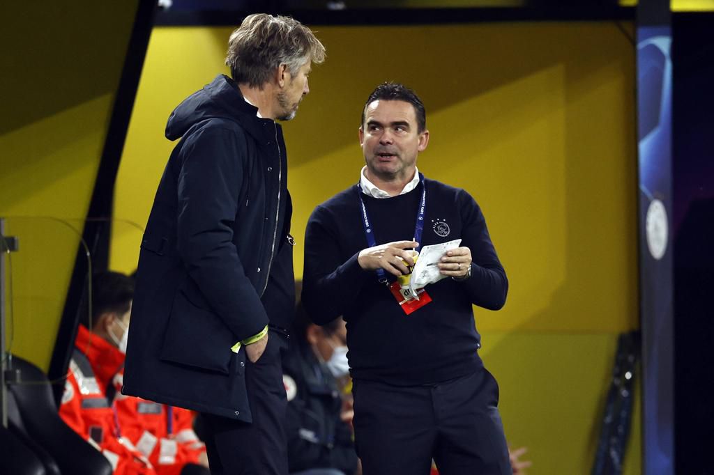 Ajax legends Edwin Van Der Sar (L) and Marc Overmars (R) were involved in the running of the club