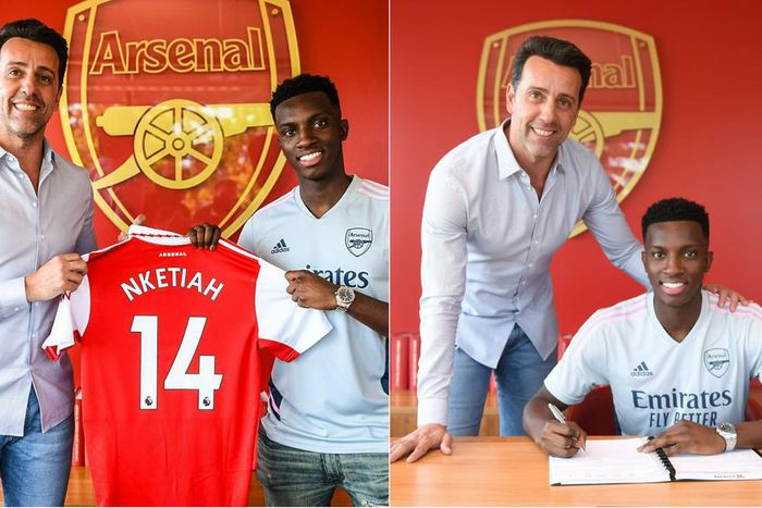 Eddie Nketiah gets iconic Arsenal number 14 jersey