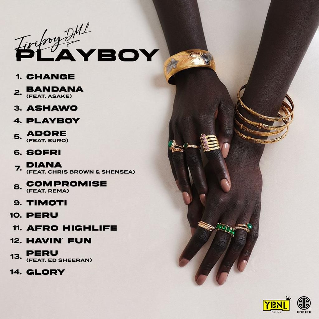 Fireboy - Playboy Album Tracklist