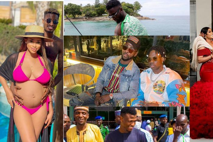 Iheanacho hangs out with Rema, Onuachu and Olayinka show off their wives [Photos]