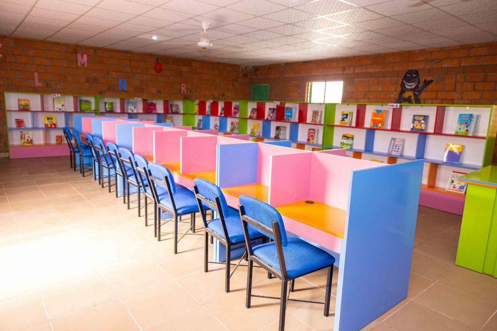 The Library at the newly built school in Kuchiko-Ija, Niger state