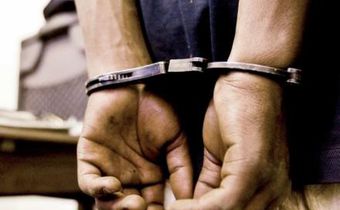 A man in handcuffs