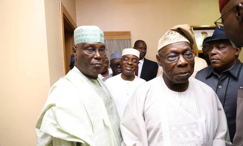 Obasanjo hosts a powerful Atiku delegation in Abeokuta