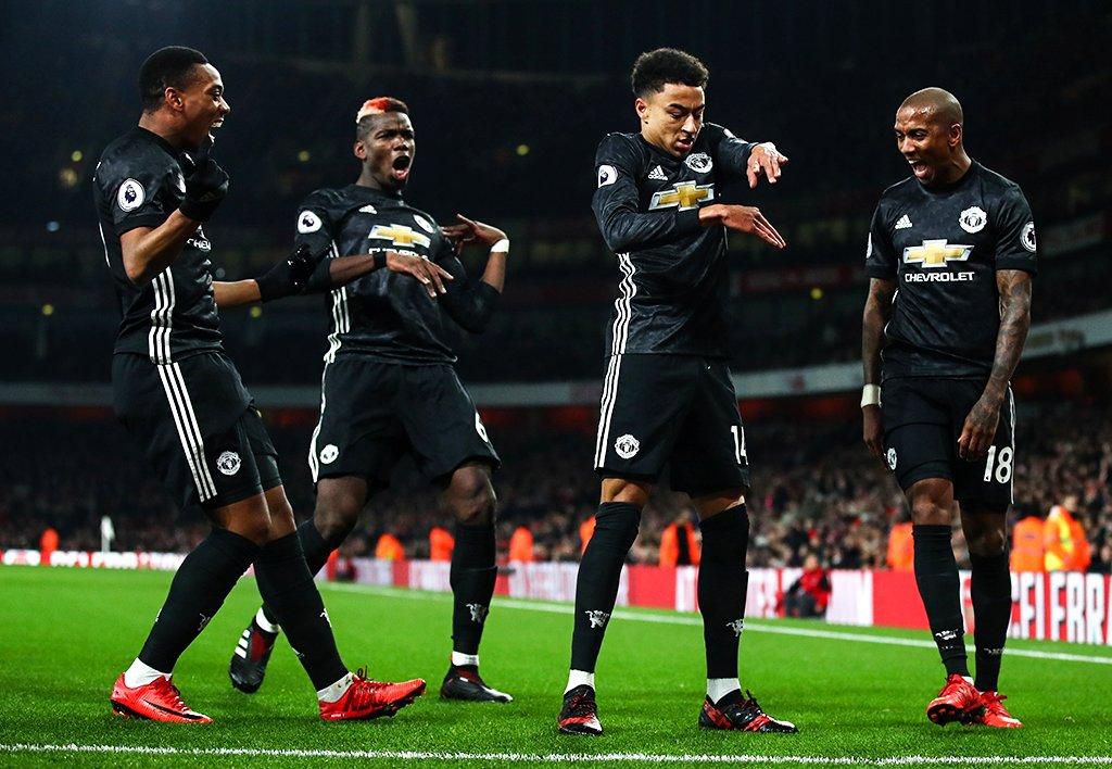Jesse Lingard made a habit of dancing at the Emirates Stadium