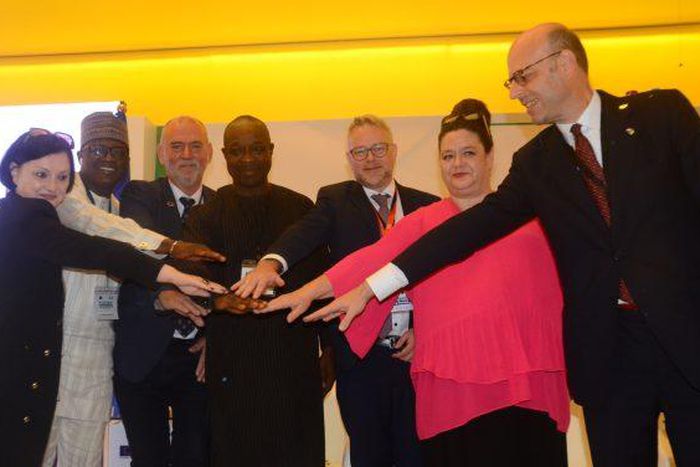 From Left, Ambassador of the European Union to Nigeria, Samuela Isopi, Director, International Cooperation Department, Federal Ministry of Finance, Budget & National Planning, Dr Lanre Adekanye,Consul General, Denmark,Mr Per Christensen, Representative...