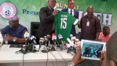Sunday Oliseh at his unveiling