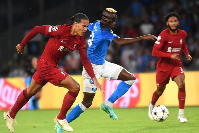 Victor Osimhen was too fast for the Liverpool defence